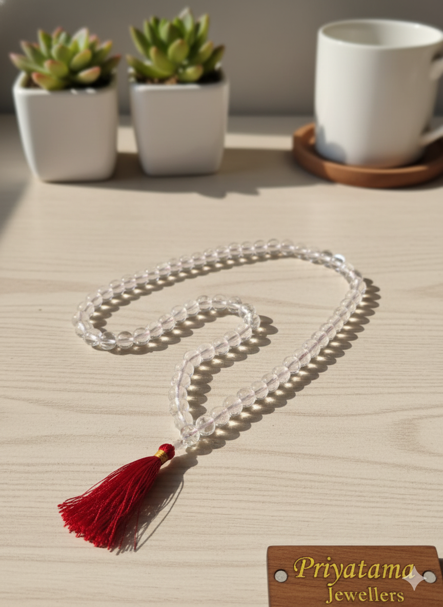 Clear Quartz Mala