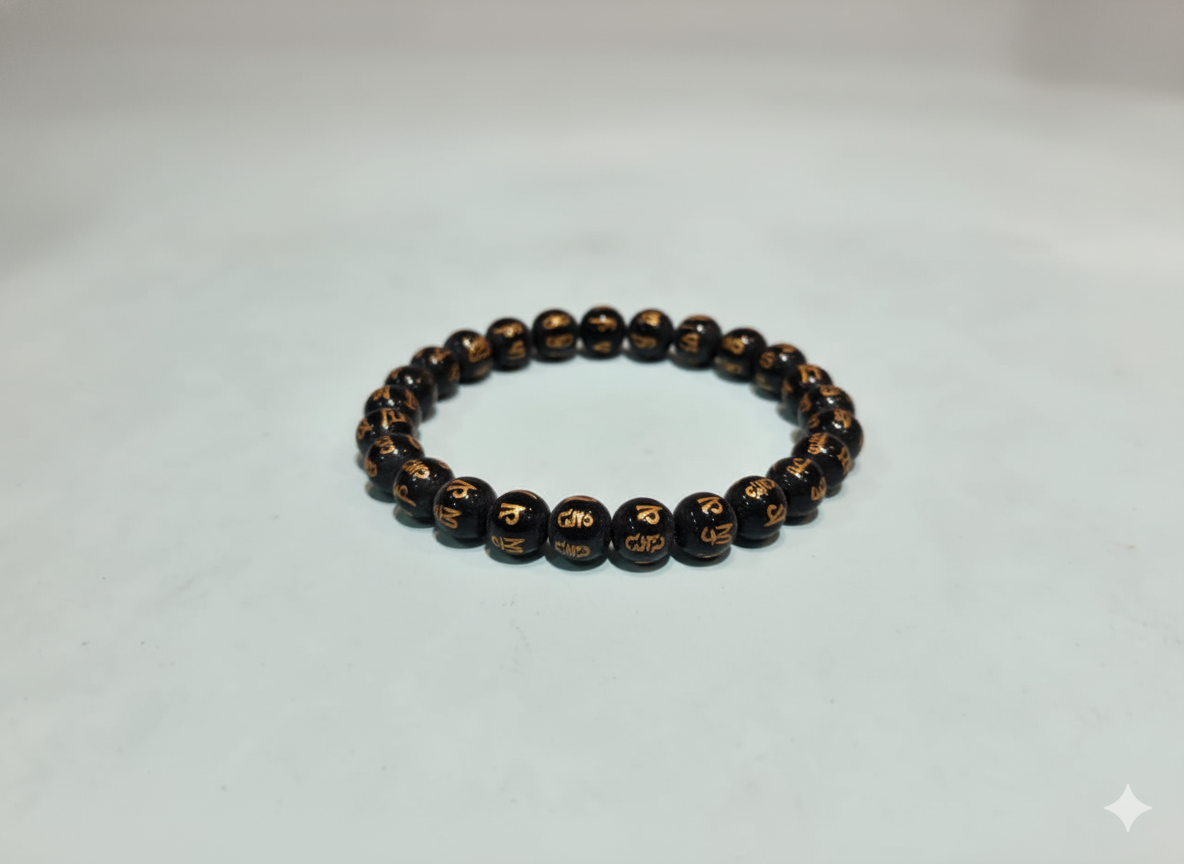 Buddhist Prayer Crystal Bracelet