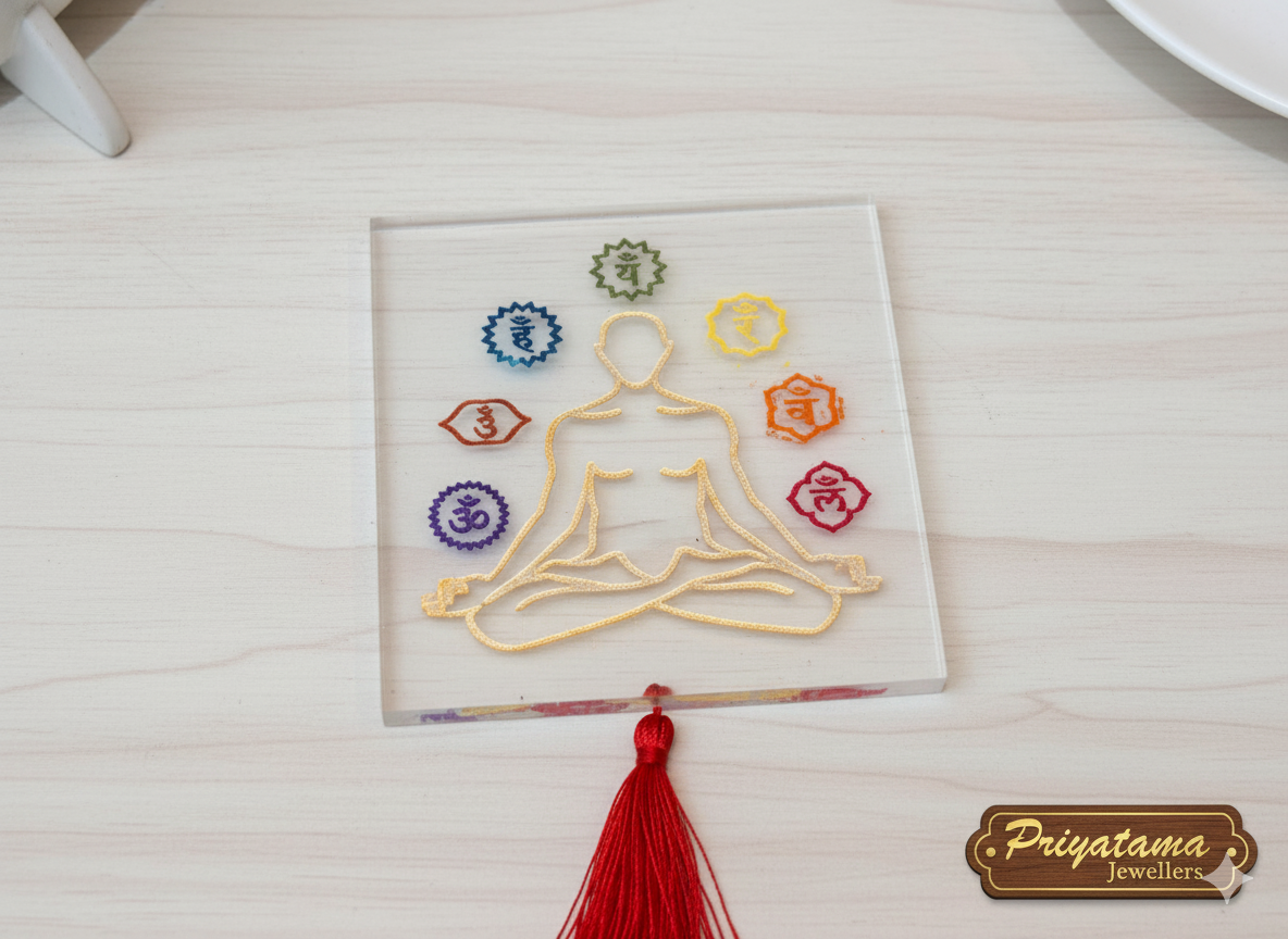 Chakra Meditation Coaster Square