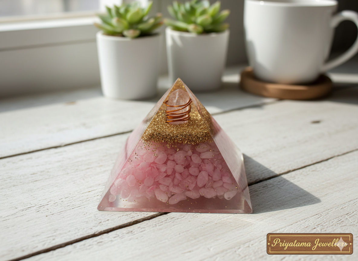 Orgone Crystal Pyramid Pink