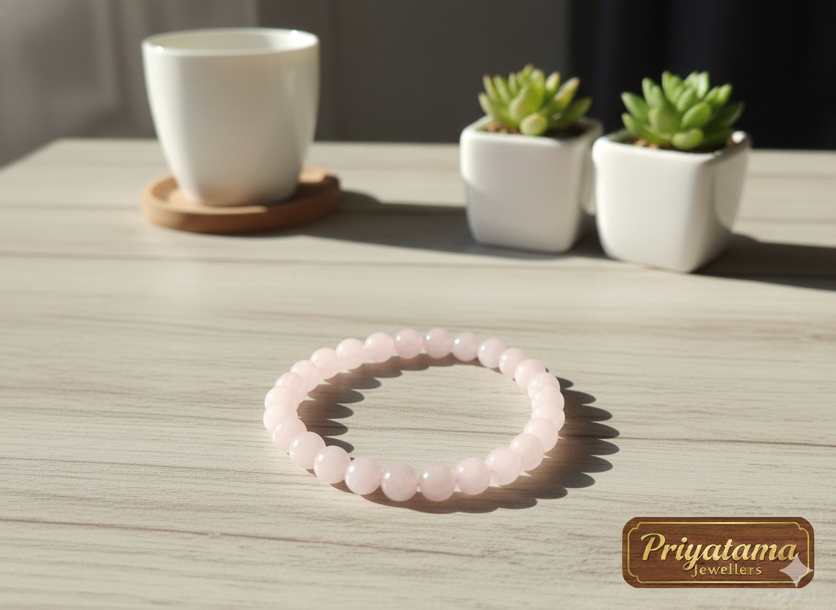 Rose Quartz Crystal Bracelet