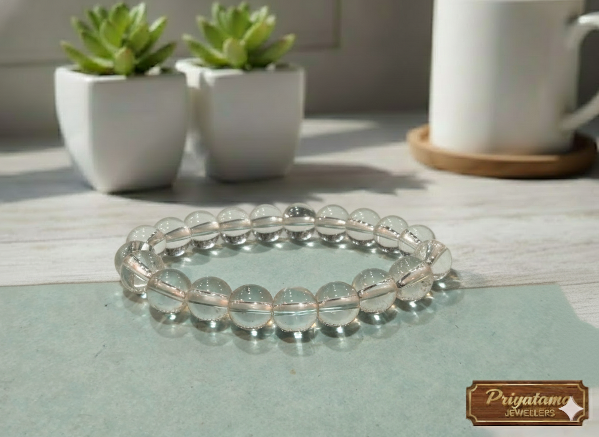 Clear Quartz Crystal Bracelet